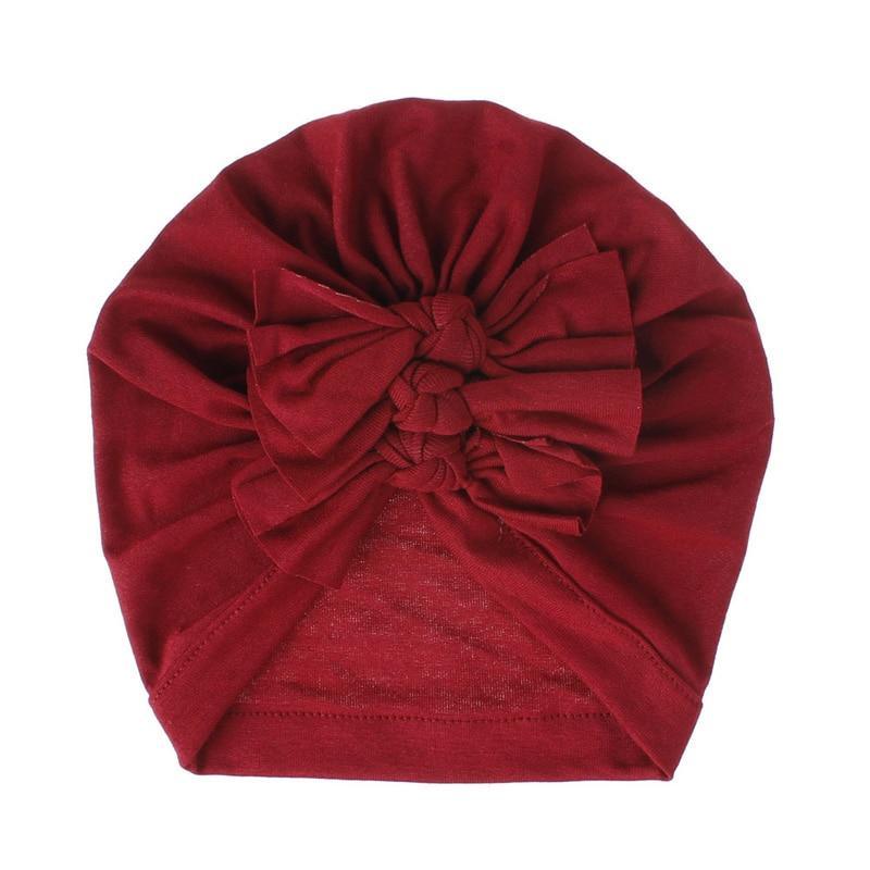 Modern Turban Baby Girls Bow Turban Hats Cotton Kids Beanie Children Hats Accessories For Girls Baby Stevvex