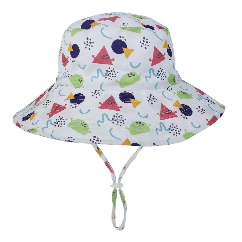 Modern Baby Hat for Girls & Boys Kids Bucket Hat Travel Beach Hat Baby Cap Sun Hats with Windproof Rope Stevvex