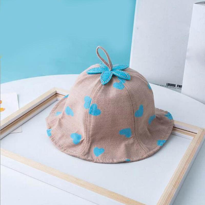 Lovely Baby Hat Soft Cotton Bucket Hat For Baby Boys and Girls Cartoon Bear Star Prints Cap Kids Fishing Hat Stevvex