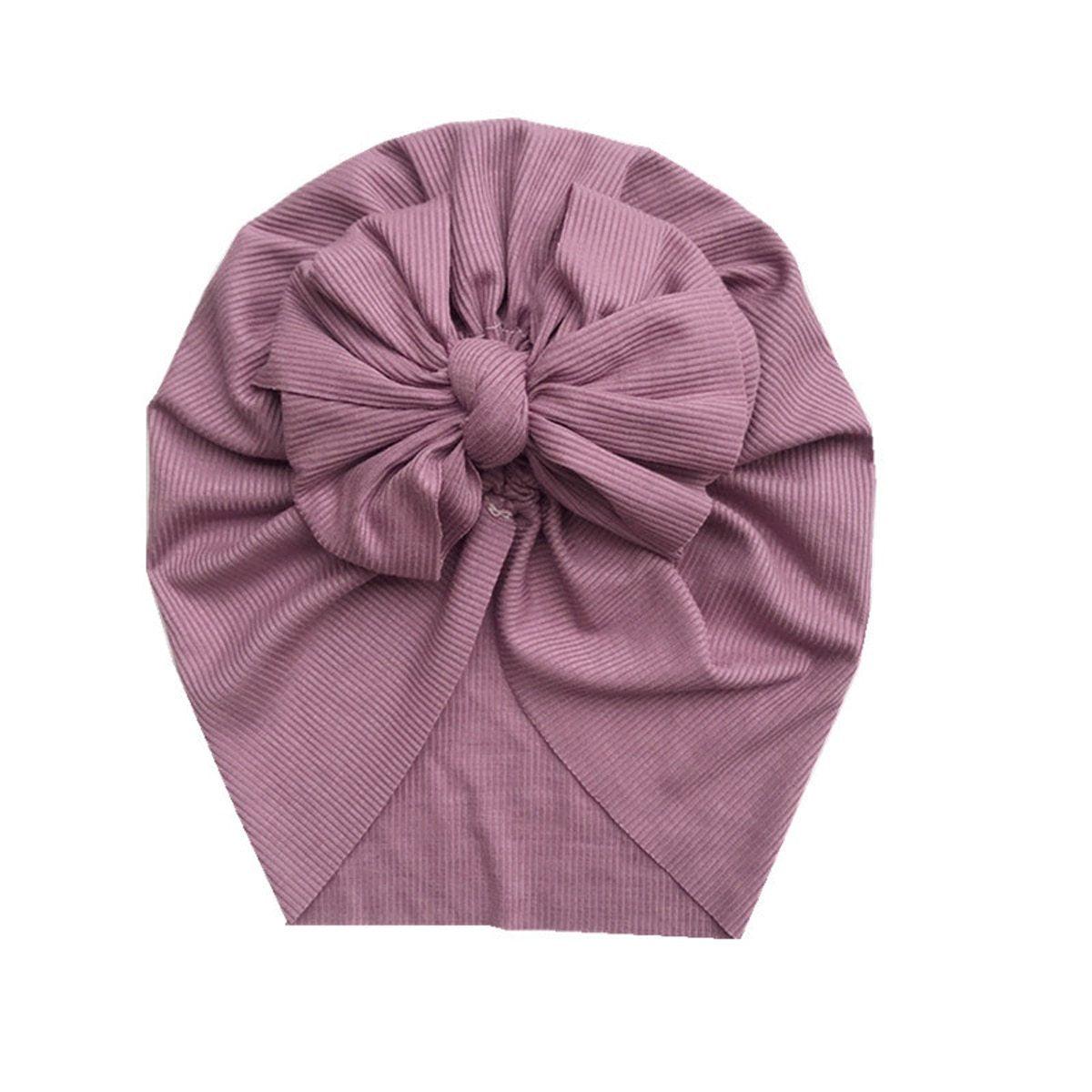 Newborn Baby Boy Girl Turban Cotton Beanie Winter Warm Soft Cap For Kids In Elegant Modern Style For Baby Girls Stevvex