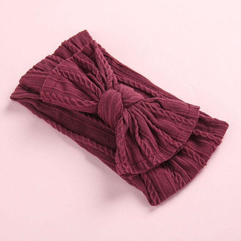 Handmade Modern Baby Headband Soft Elastic Cotton Baby Hat Solid Color Kids Cap Bonnet Knit Girls Hats Hairband Baby Accessories For Mother & Daughter Stevvex