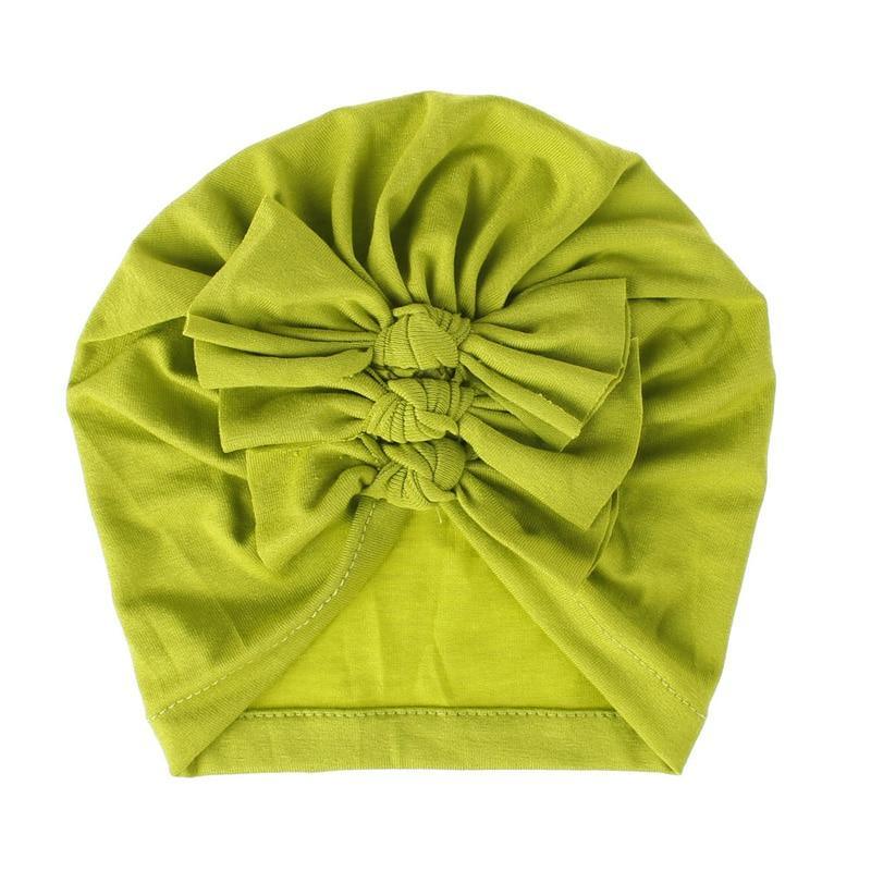 Modern Turban Baby Girls Bow Turban Hats Cotton Kids Beanie Children Hats Accessories For Girls Baby Stevvex
