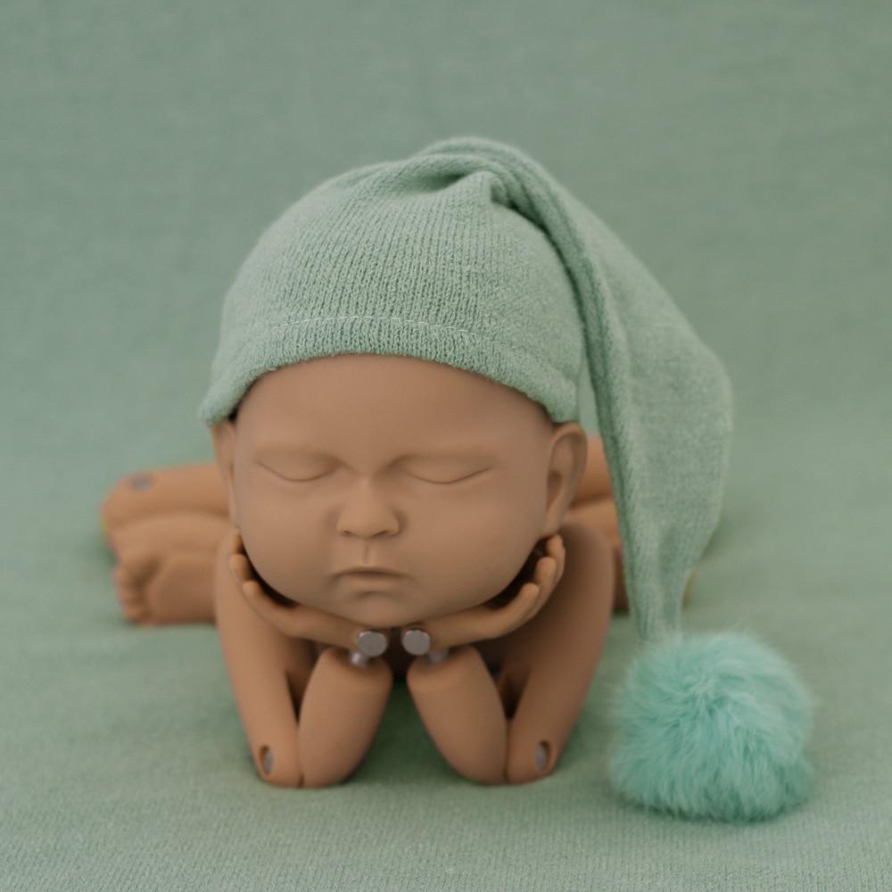 Modern Newborn Photography Props Knit Cap With Fur Ball For Newborn Baby Cap Great For Photo Studio Photography Props Cap Beanie Baby Stevvex