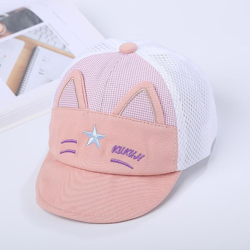 Luxury Summer Newborn Baby Sun Hat Cotton Beret Hat Cartoon Striped Bear Snapback Baseball Cap Baby Hats For girls and Boys Kids Stevvex