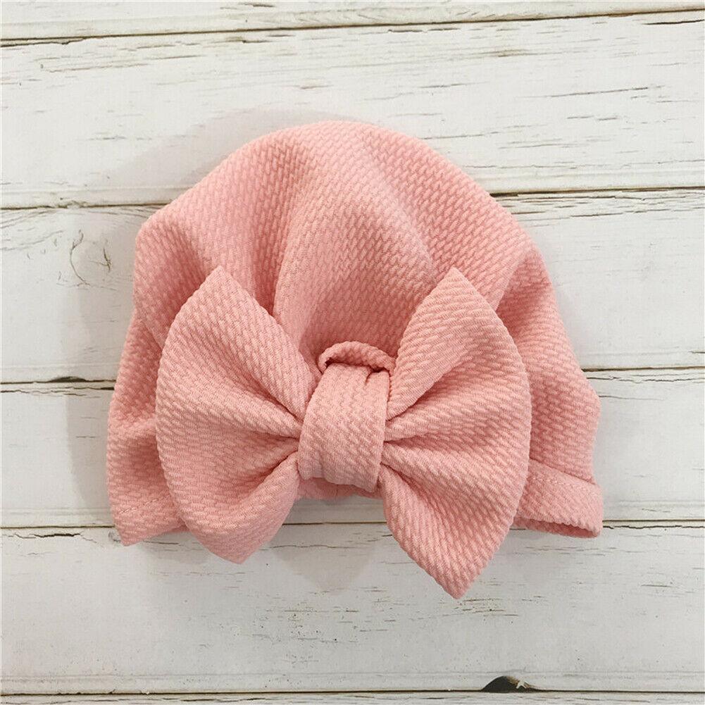 Elegant Winter Autumn Baby Girls Hat Big Bow Cotton Wool Knitted Thick Warm Baby Hat For Girls Stevvex