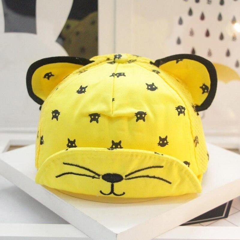 Modern fashion Cute Baby Caps Cute Ear For Baby Girl/Boy Beach Sun Hats Children with Adjustable Snapback Hat For Kids Stevvex