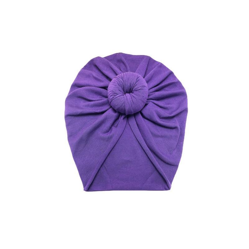 Infant Baby Headbands Solid Cotton Knot Turban Headband For Girls  Beanie Hat Headwear For Girls Stevvex