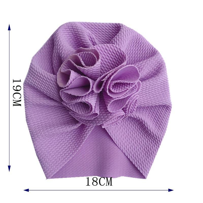 Elegant Flower Baby Hat Toddler Turban Head wraps Kids Bonnet Hat Newborn Baby Hat For Baby Girls Stevvex