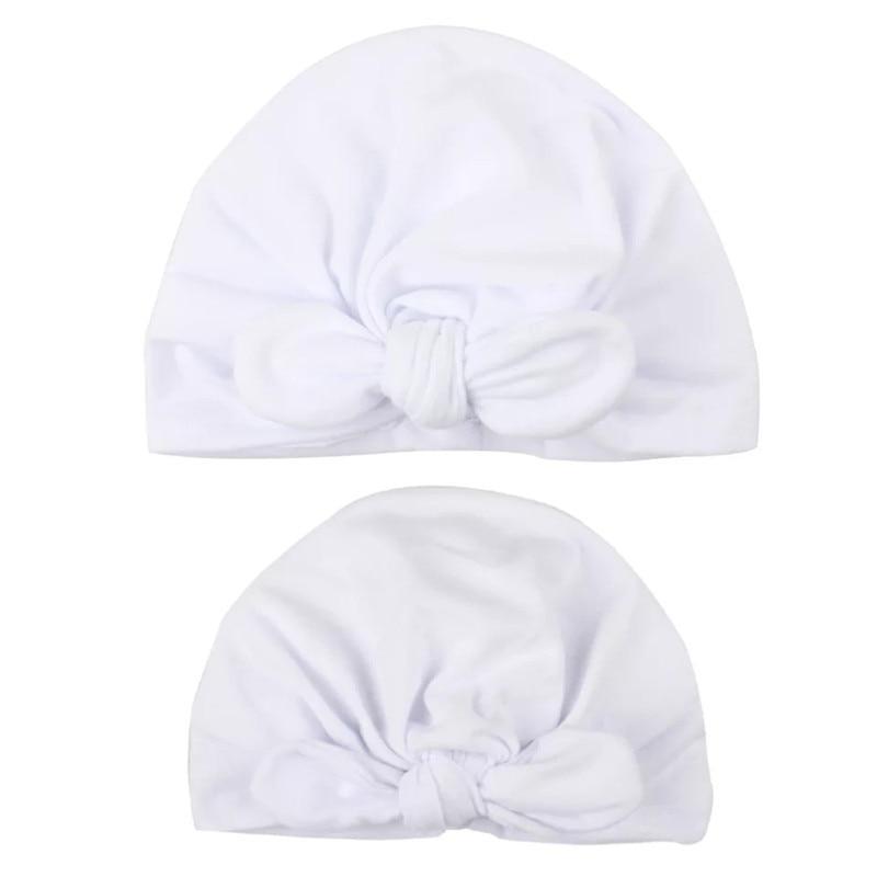 Modern Mom&Baby Turban Mother Baby Hat Headbands Mom Daughter Bow Knot Caps Print Solid Parent-Child Hair Accessories Stevvex