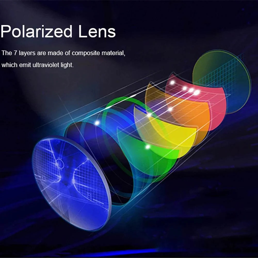 VIVIBEE Men Photochromic Sunglasses Black Sports Goggles Women Color Changing Polarized Driving 2024 Discoloration Sun Glasses