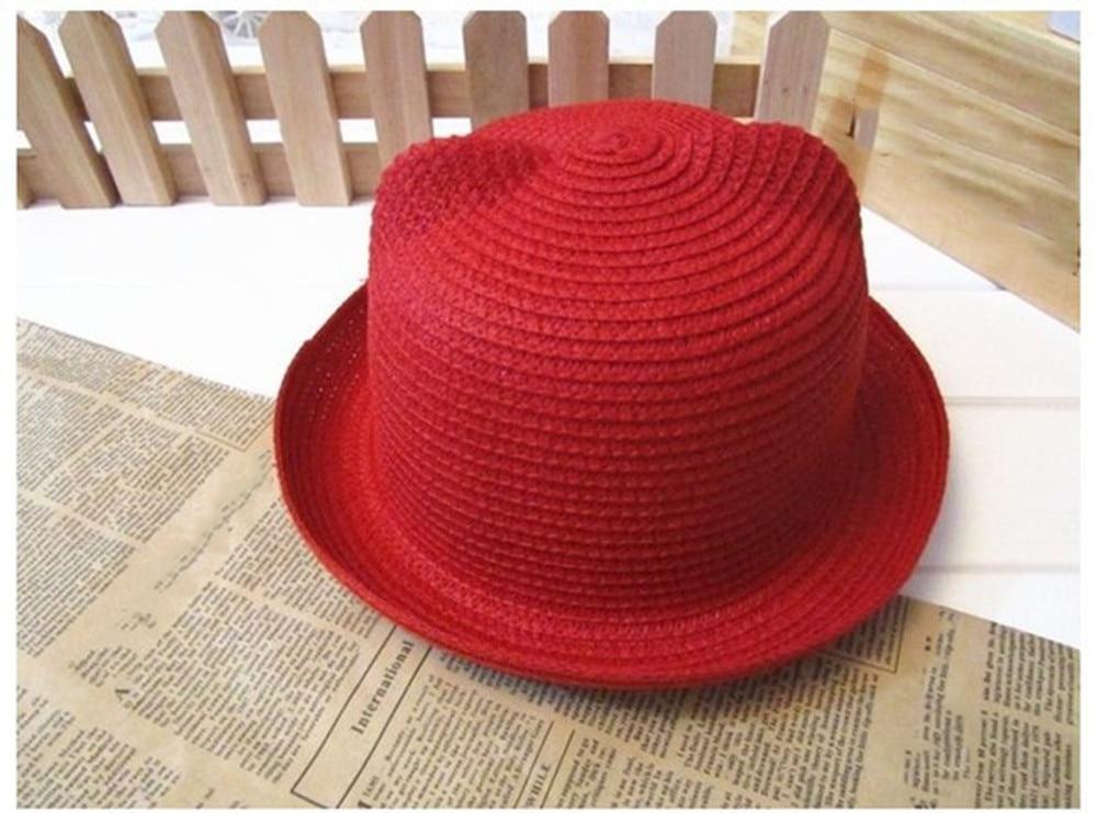 Elegant Summer Baby Hat Cap Children Breathable Straw Hat Kids For Boys and Girls Hats With cat ears Stevvex
