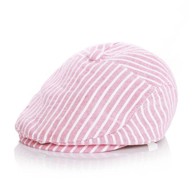 Baby Children Stripe Classic Style Fashion Berets Peaked Baseball Caps for Baby Boys Stevvex
