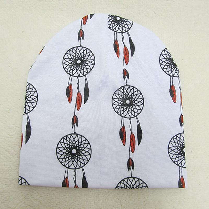 New Cotton Baby Cartoon Print Newborn Hat Elastic Toddler Infant Cap For Girls and Boys Kids Stevvex