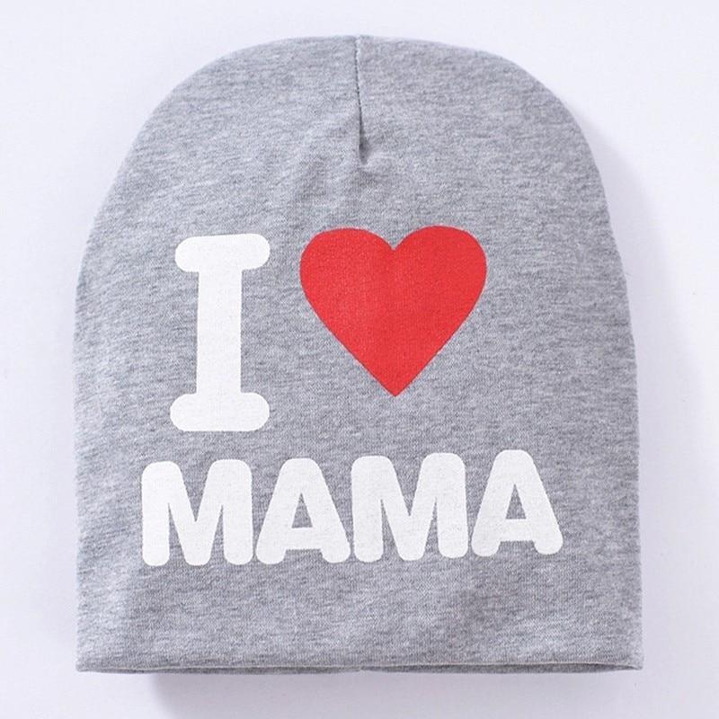 Baby " I Love mama , i love papa"  Cap Children Cap Kids Solid Baby Beanie Hat Fashion Ears Straw In Modern New Design Stevvex