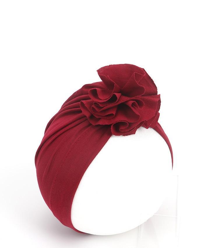 New Fashion Elegant Flower Baby Hat Newborn Elastic Baby Turban Hats for Girls In Modern Design Stevvex