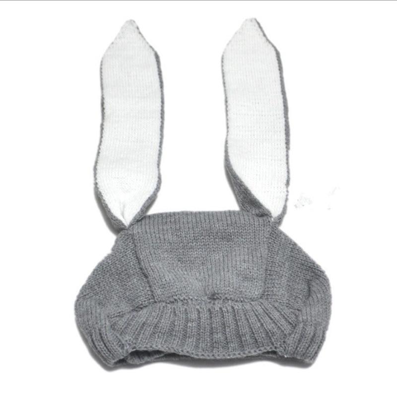 Baby Rabbit Ears Hat Infant Toddler Knitted Caps for Baby Bunny Beanie Hats Accessories Stevvex