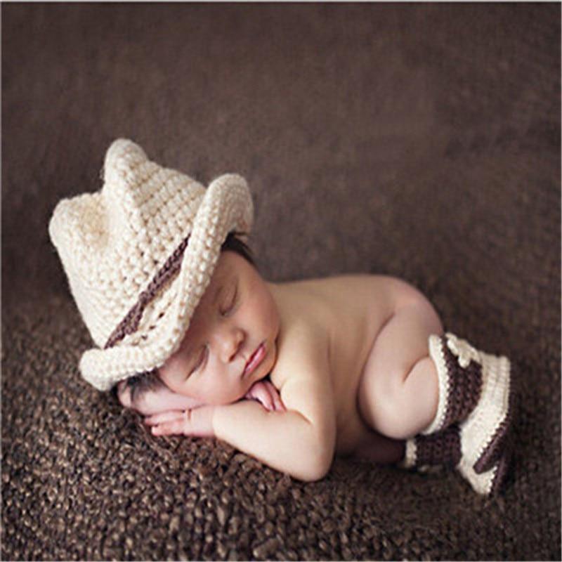 Knitting Baby Hat Newborn Photography Props Cute Children Pajamas Set For Girls And Boys Stevvex