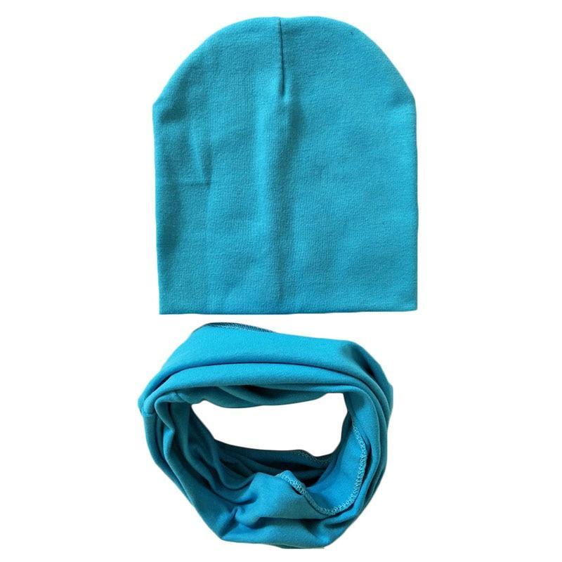 Winter Autumn Baby Hat Scarf Set Newborn Baby Bonnet Soft Cotton Warm Cap Kids Children With Scarf Stevvex