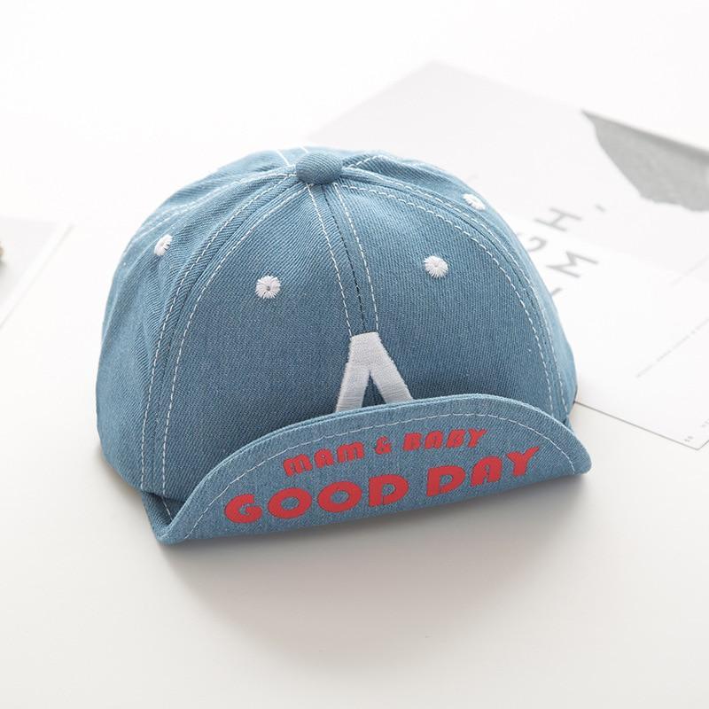 Cotton Baby Adjustable Letter Baseball Caps For Boys & Girl Hats Children Snapback Hip-Hop Sun Hat In Modern Style Stevvex