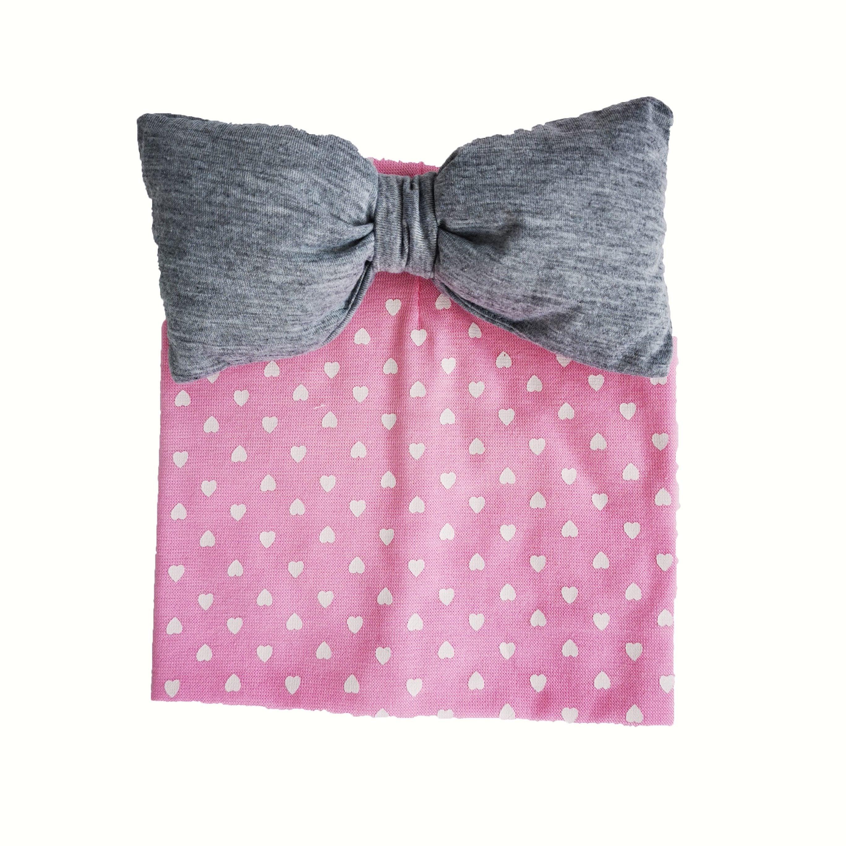 Modern Luxury Toddler Kids Children's Hat Cap With Dots Baby Cotton Colorful Big Large Bow And Scarf fork Kids Stevvex