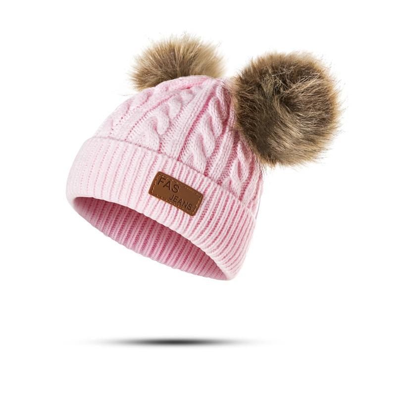 Luxury Baby Hat Pompon Hat Knitted Cute Cap For Girls & Boys Casual Solid Color Girls Baby Style In Great New Modern Trend Design Stevvex