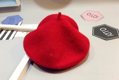 Baby Hat Beret British Painter Bud Of Pure Wool Cap For Girls In Modern New Retro Design Stevvex