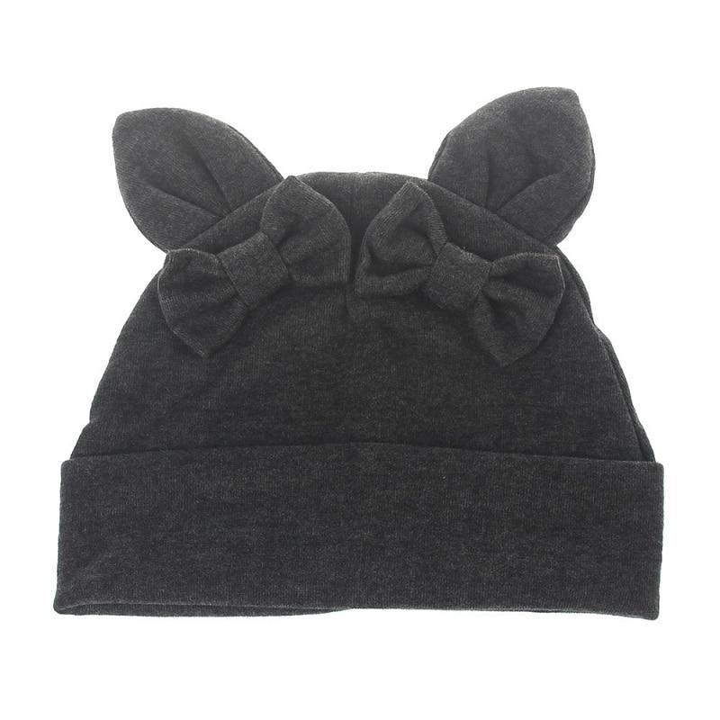 Baby Girl Hat Rabbit Ear Hat For Girls Cotton Bow Knot Children's Cap Toddler Kids Hats Cartoon Hats Stevvex
