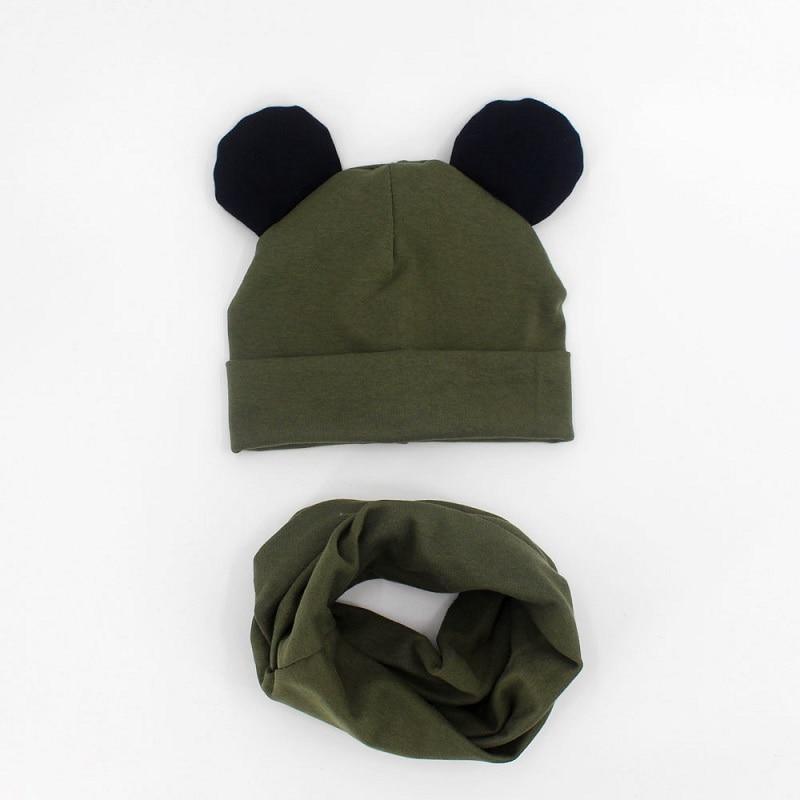 Baby Hat Cotton Ear Cap For Boys And Girls Winter Hat Scarf Set Children Boys Cap Scarf Stevvex