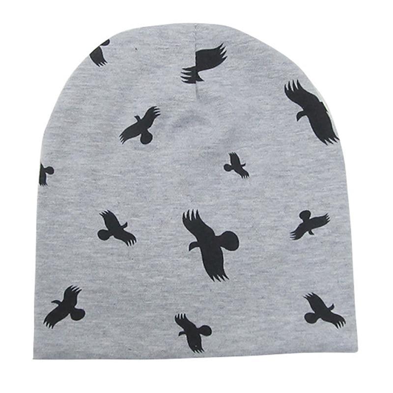 New Cotton Baby Cartoon Print Newborn Hat Elastic Toddler Infant Cap For Girls and Boys Kids Stevvex