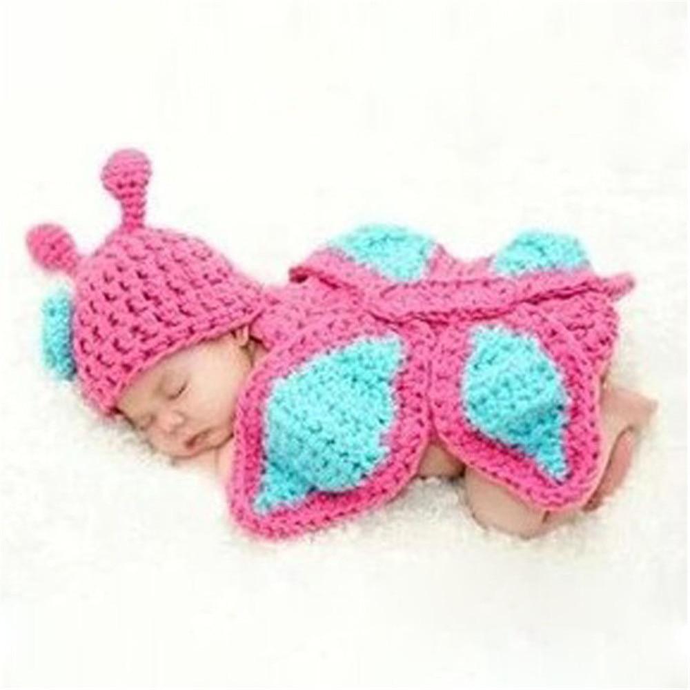 Knitting Baby Hat Newborn Photography Props Cute Children Pajamas Set For Girls And Boys Stevvex