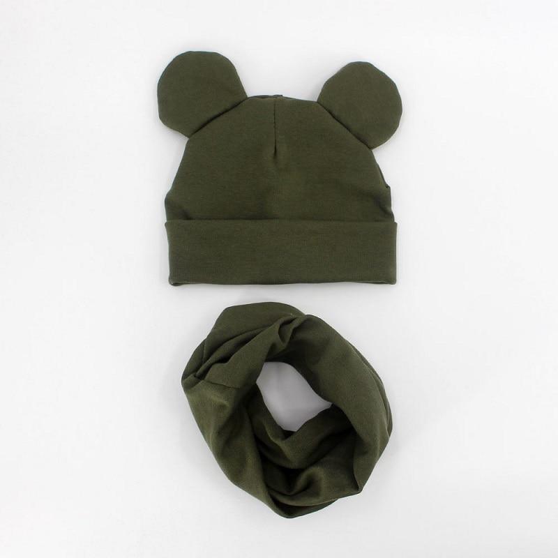 Baby Hat Cotton Ear Cap For Boys And Girls Winter Hat Scarf Set Children Boys Cap Scarf Stevvex