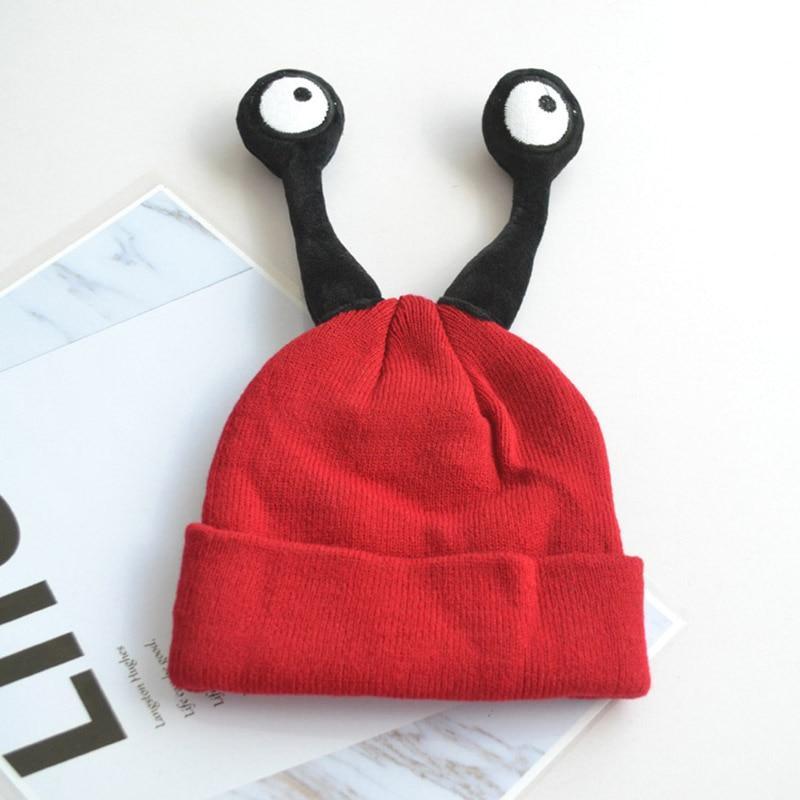 Funny Kids Hats Boys Girls Caps Long Eye Knitted Winter Hats Crochet For Kids In Modern Interesting Design Stevvex