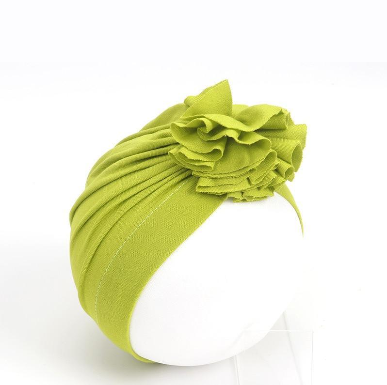 New Fashion Elegant Flower Baby Hat Newborn Elastic Baby Turban Hats for Girls In Modern Design Stevvex