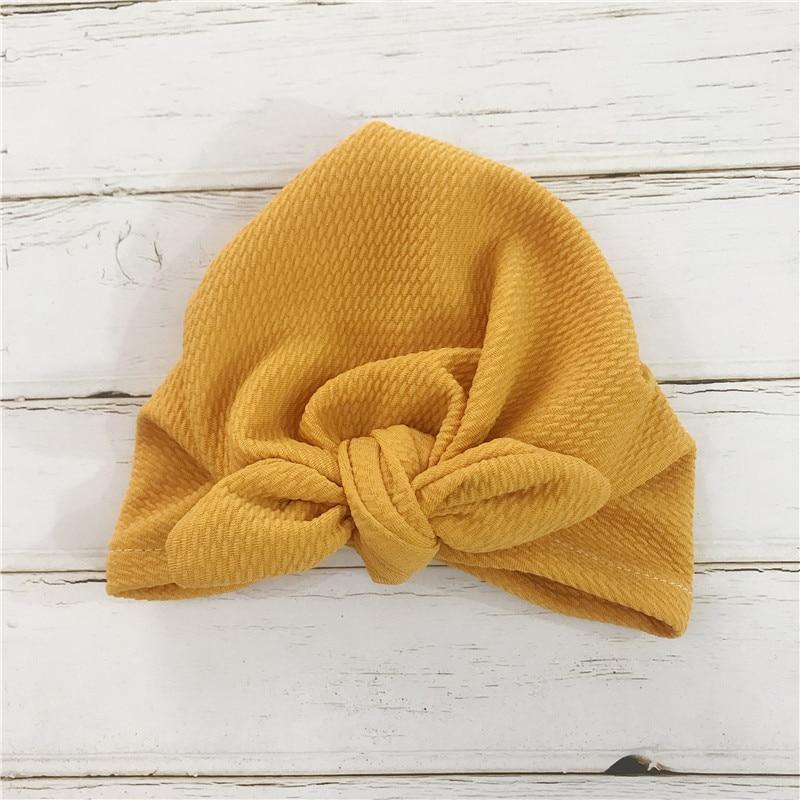 Handmade Baby Hats Rabbit Ears for Infant Children Baby Girls Boho Hat Beanie Scarf Turban Head Wrap Cap For Girls Baby Stevvex