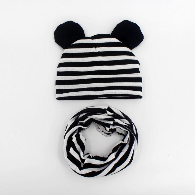 Baby Hat Cotton Ear Cap For Boys And Girls Winter Hat Scarf Set Children Boys Cap Scarf Stevvex
