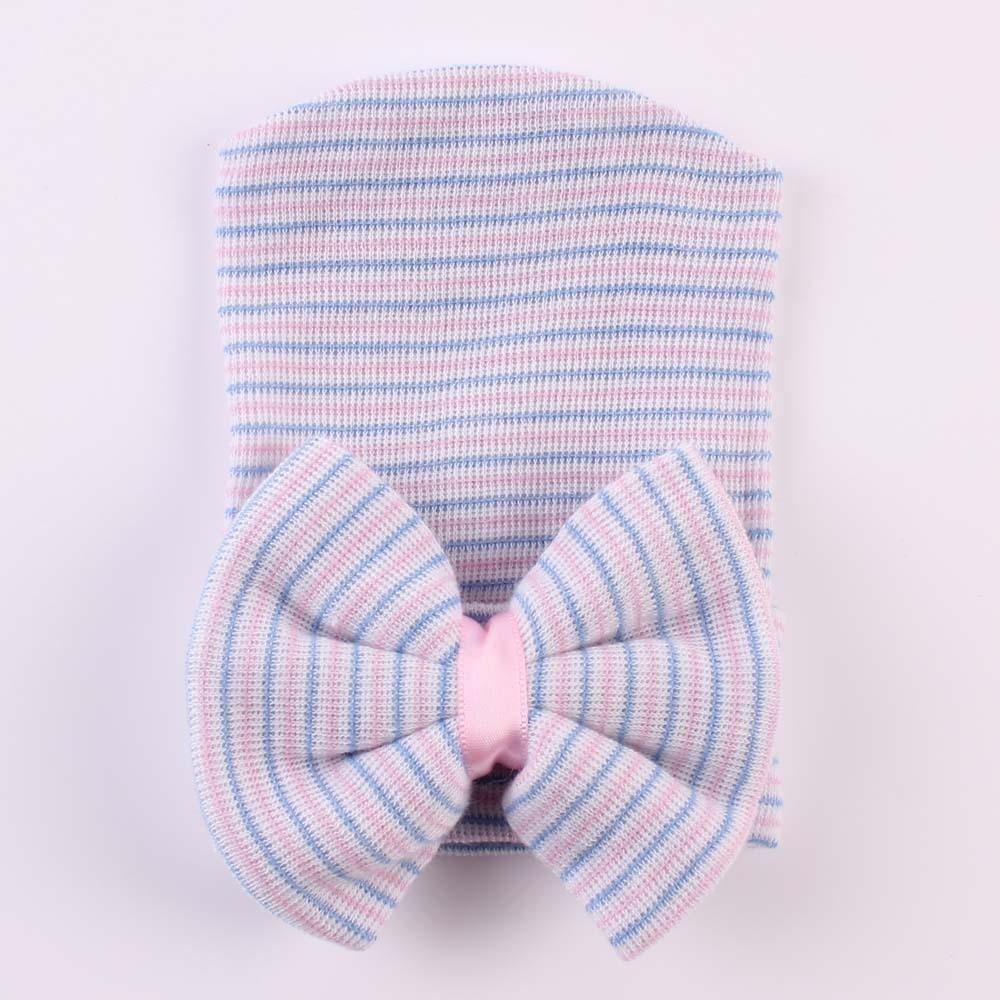 Newborn Baby Hat Baby Girls Bowknot Cap Warm Breathable Infant Cap With Big Bow In Modern Design For Baby Kids Stevvex