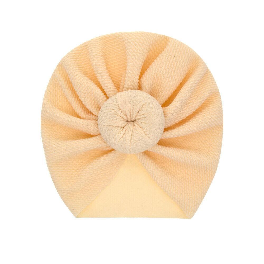 Baby Accessories Newborn Toddler Kids Baby Boy Girl Solid Knot Hats Turban Cotton Beanie Candy Color Hat For Kids Stevvex