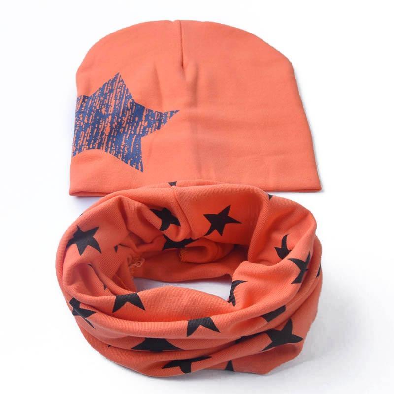Winter Autumn Baby Hat Scarf Set Newborn Baby Bonnet Soft Cotton Warm Cap Kids Children With Scarf Stevvex