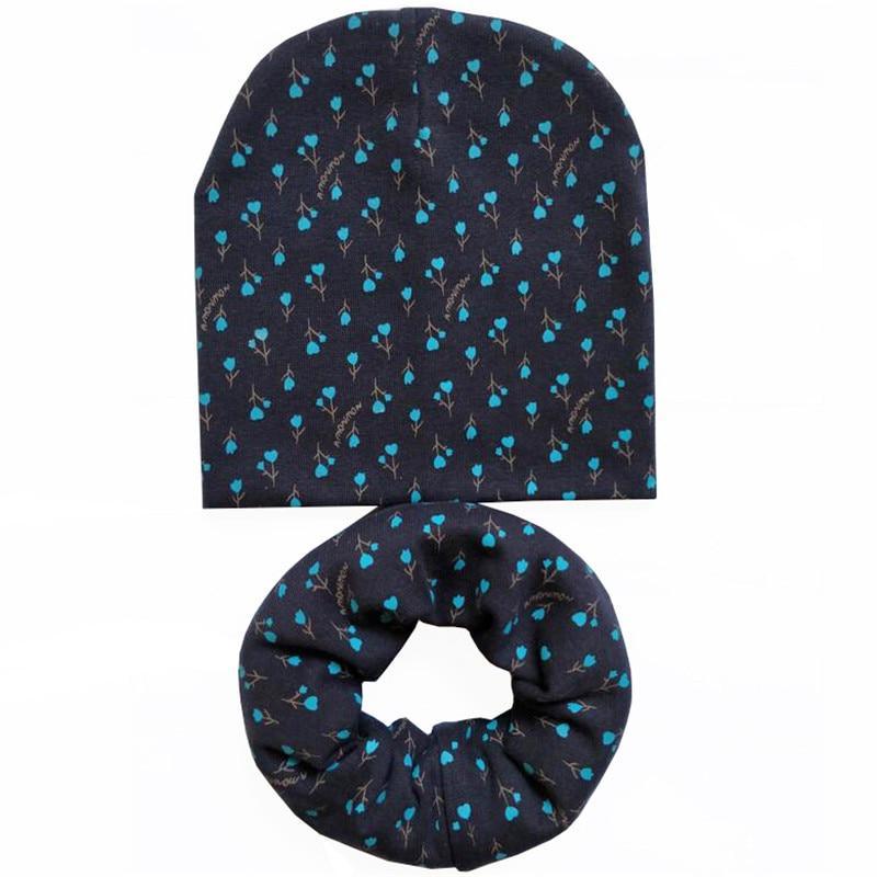 Modern Cartoon Cotton Baby Hat Winter Baby Girls Hat Newborn Boys Hats Kids Cap Scarf Set Children Beanies For Kids With Scarf Stevvex