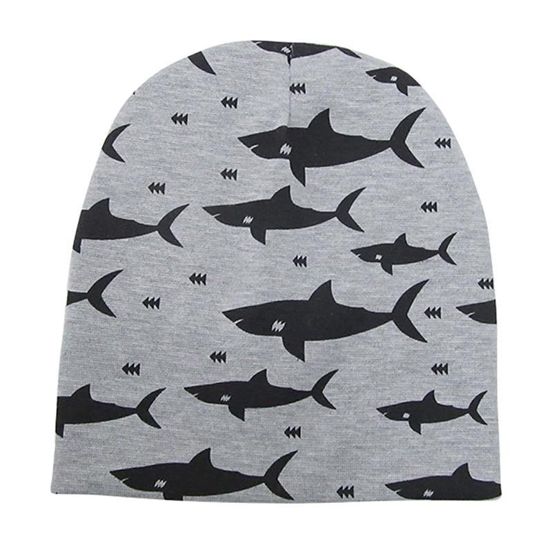 New Cotton Baby Cartoon Print Newborn Hat Elastic Toddler Infant Cap For Girls and Boys Kids Stevvex