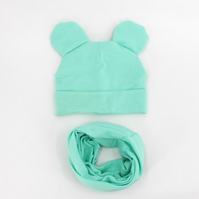 Baby Hat Cotton Ear Cap For Boys And Girls Winter Hat Scarf Set Children Boys Cap Scarf Stevvex
