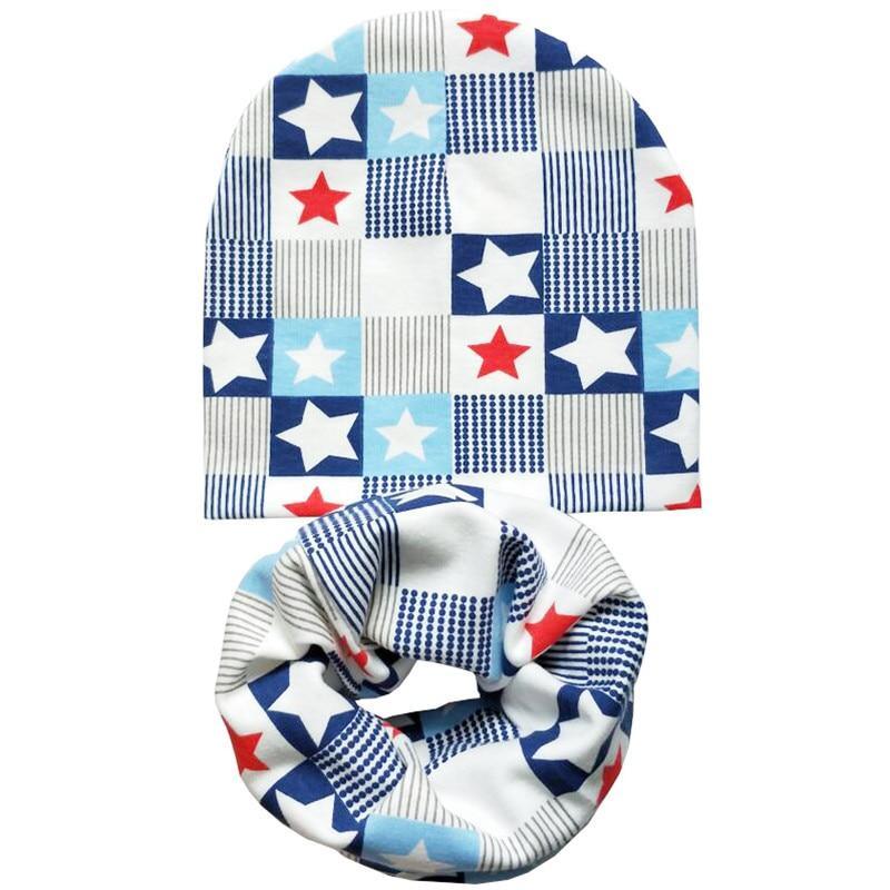 Modern Cartoon Cotton Baby Hat Winter Baby Girls Hat Newborn Boys Hats Kids Cap Scarf Set Children Beanies For Kids With Scarf Stevvex