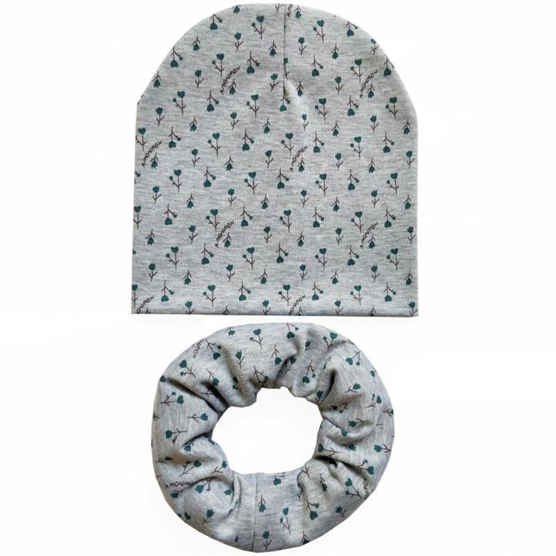 Modern Cartoon Cotton Baby Hat Winter Baby Girls Hat Newborn Boys Hats Kids Cap Scarf Set Children Beanies For Kids With Scarf Stevvex