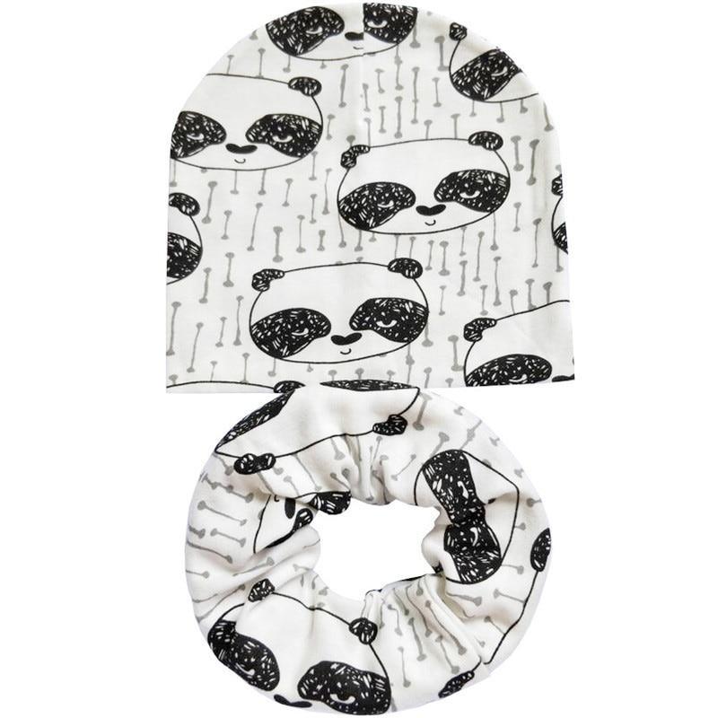 Modern Cartoon Cotton Baby Hat Winter Baby Girls Hat Newborn Boys Hats Kids Cap Scarf Set Children Beanies For Kids With Scarf Stevvex