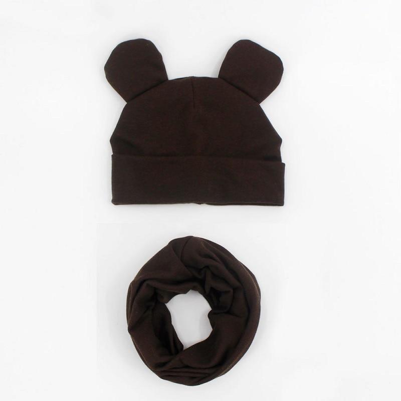 Baby Hat Cotton Ear Cap For Boys And Girls Winter Hat Scarf Set Children Boys Cap Scarf Stevvex