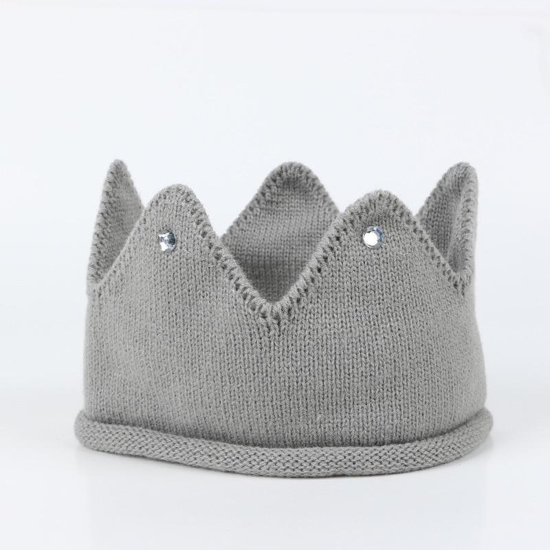 Crown Baby Hat Photography Props Knit Newborn Baby Girl Boy Hat Turban Infant Toddler Beanie Cap For Kids Stevvex