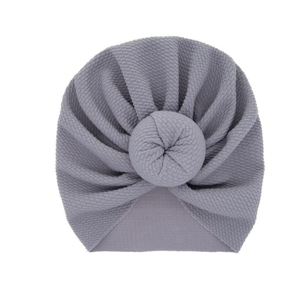 Baby Accessories Newborn Toddler Kids Baby Boy Girl Solid Knot Hats Turban Cotton Beanie Candy Color Hat For Kids Stevvex