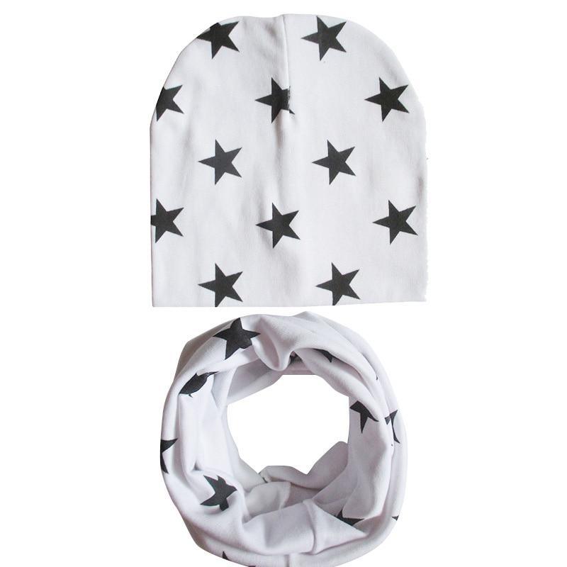 Winter Autumn Baby Hat Scarf Set Newborn Baby Bonnet Soft Cotton Warm Cap Kids Children With Scarf Stevvex