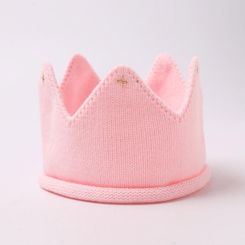 Crown Baby Hat Photography Props Knit Newborn Baby Girl Boy Hat Turban Infant Toddler Beanie Cap For Kids Stevvex