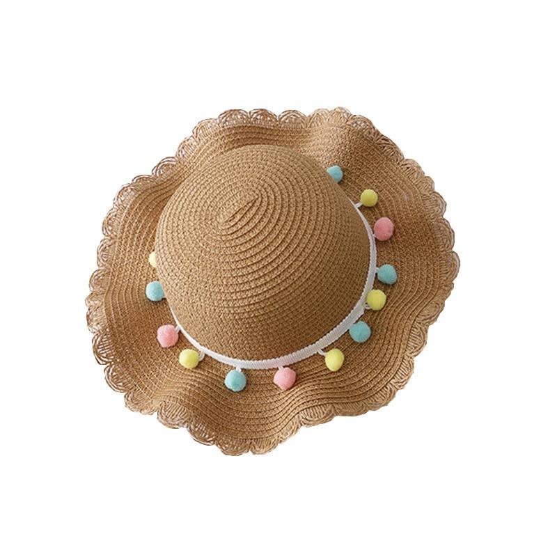 Luxury Baby Lady Girl Summer Straw Sun Handmade Beach Hat In elegant Modern Deign For Kids Stevvex